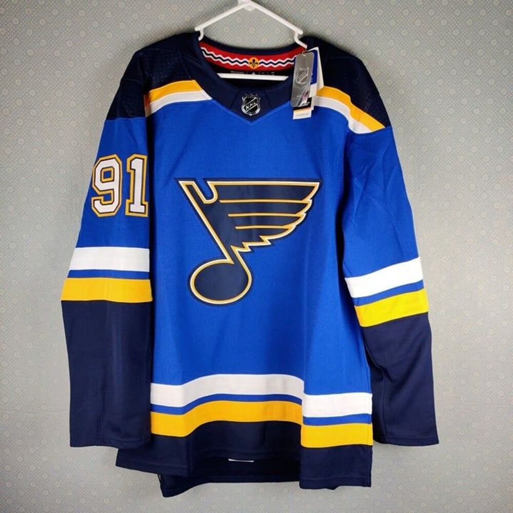 St. Louis Blues Vladimir Tarasenko Authentic Home Adidas Hockey Jersey Size 52